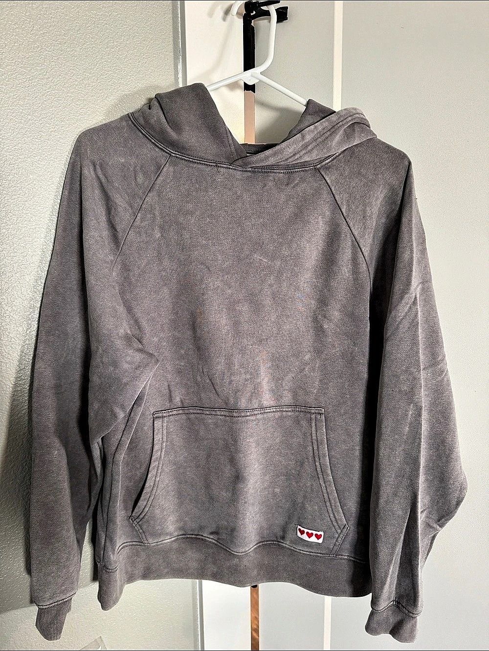 Ruby & Jewell Gray Pullover Hoodie Size Medium